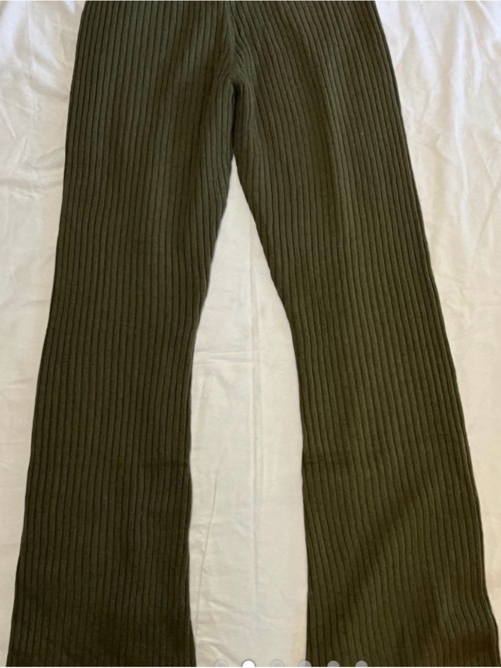 Spiritual Gangster Olive Ribbed Track Pants